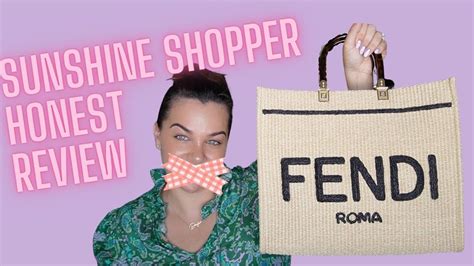 fendi shopper tote review|fendi sunshine shopper.